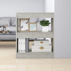 Boekenkast kamerscherm 60x30x72 cm betongrijs