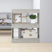 Bookcase/Room Divider 60x30x72 cm concrete grey
