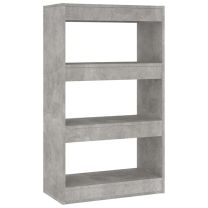 Boekenkast/Kamerscherm 60X30X03 Cm Spaanplaat Betongrijs