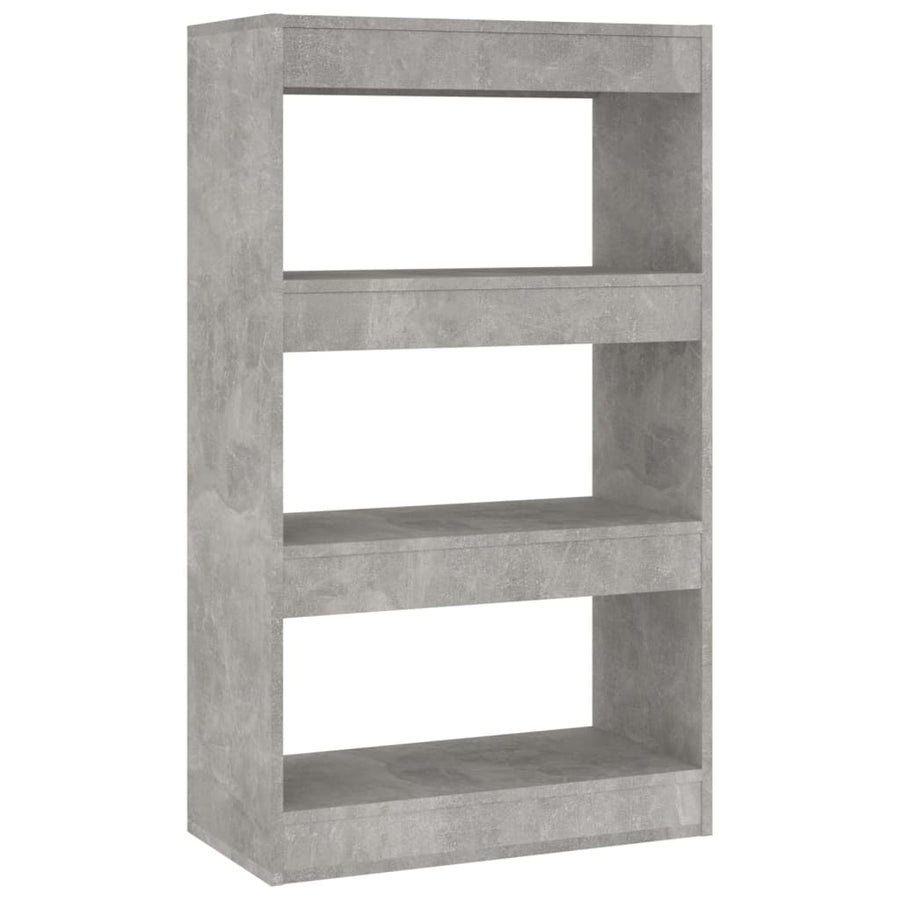 Boekenkast/Kamerscherm 60X30X03 Cm Spaanplaat Betongrijs