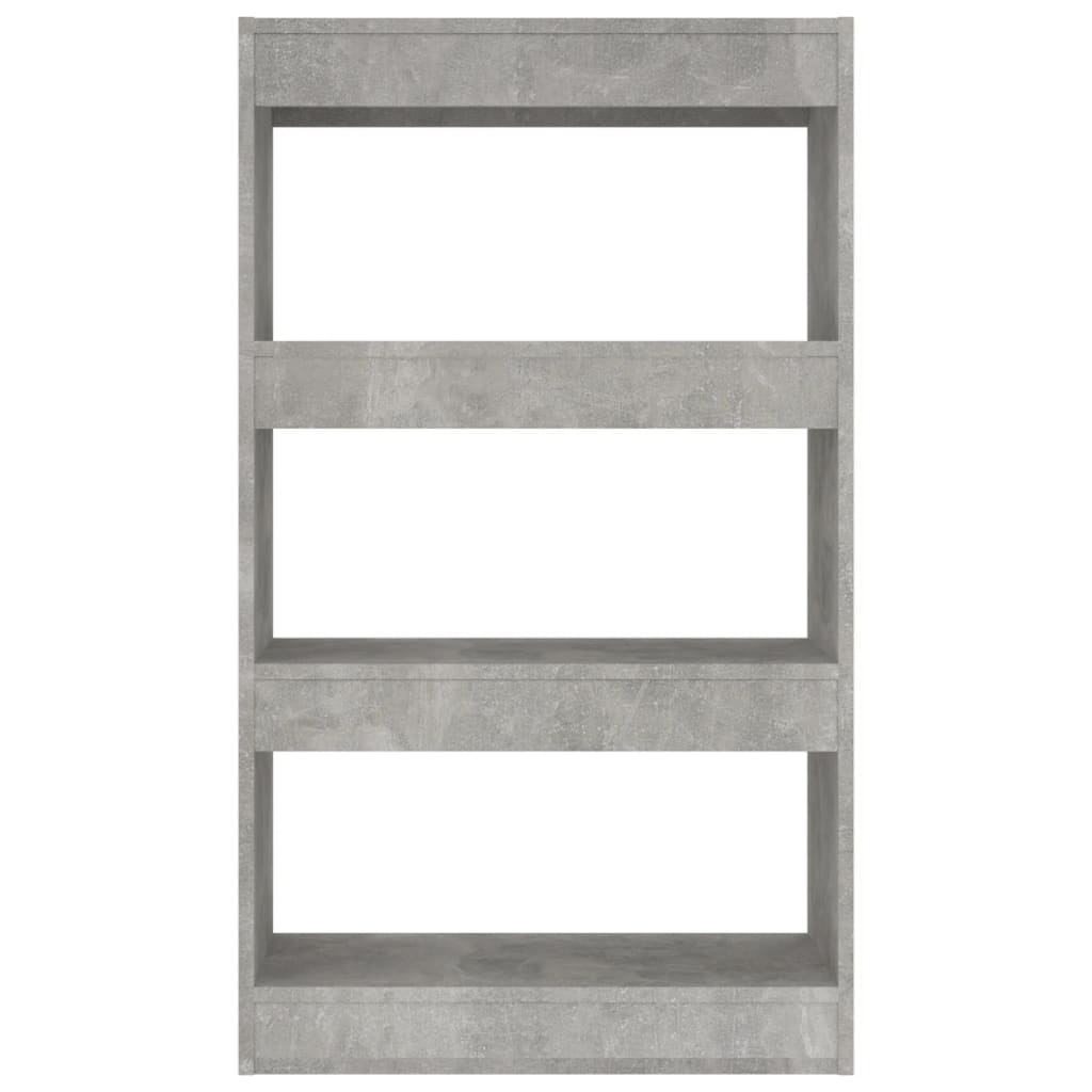 Boekenkast/Kamerscherm 60X30X03 Cm Spaanplaat Betongrijs