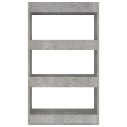 Boekenkast/Kamerscherm 60X30X03 Cm Spaanplaat Betongrijs