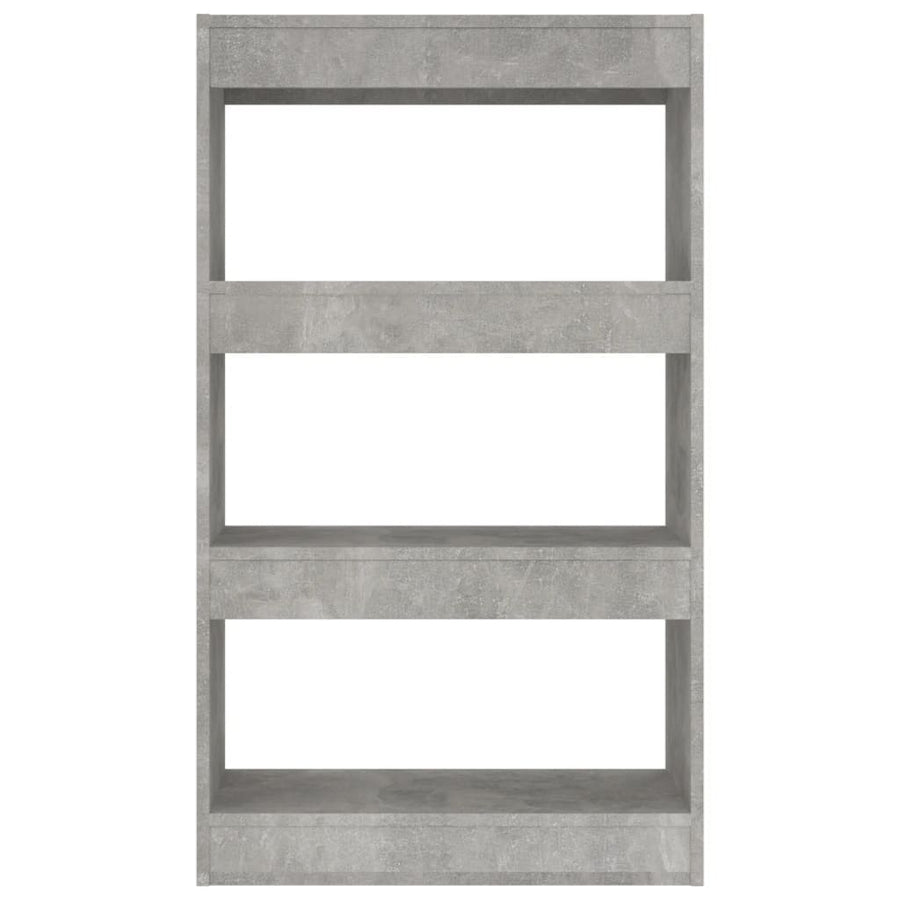 Boekenkast/Kamerscherm 60X30X03 Cm Spaanplaat Betongrijs