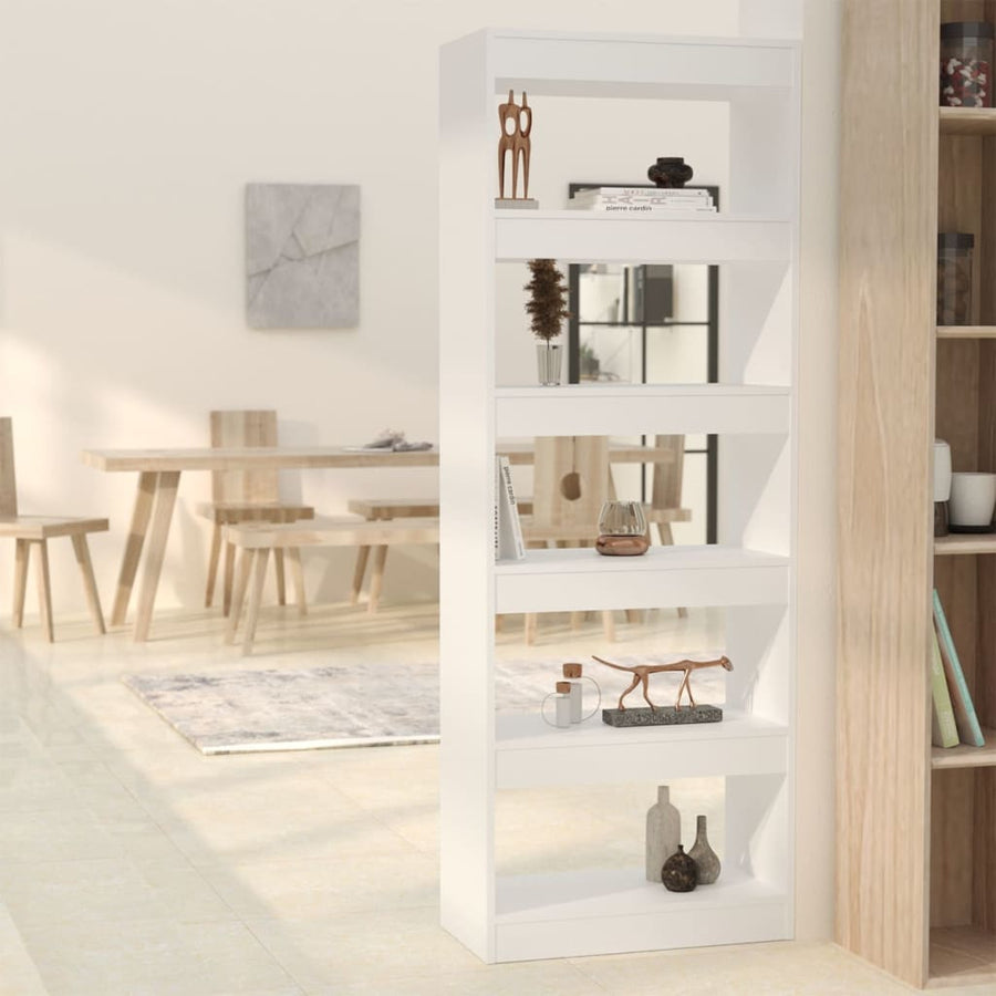 Boekenkast/Kamerscherm 60X30X66 Cm Spaanplaat Wit