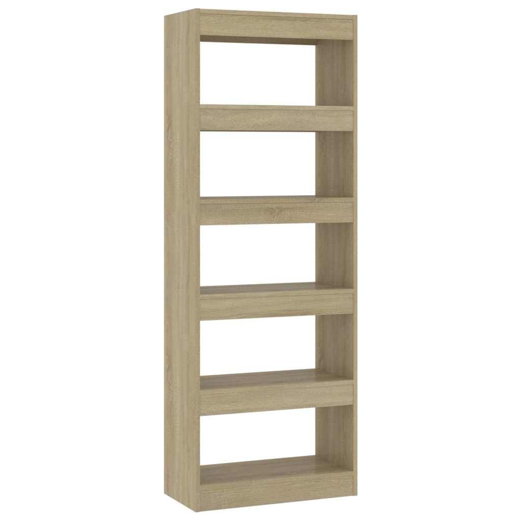 Boekenkast/Kamerscherm 60X30X66 Cm Spaanplaat Sonoma Eiken Bruin