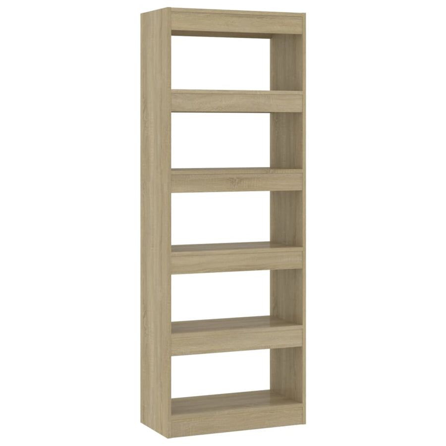 Boekenkast/Kamerscherm 60X30X66 Cm Spaanplaat Sonoma Eiken Bruin