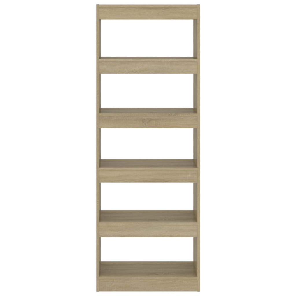 Boekenkast/Kamerscherm 60X30X66 Cm Spaanplaat Sonoma Eiken Bruin
