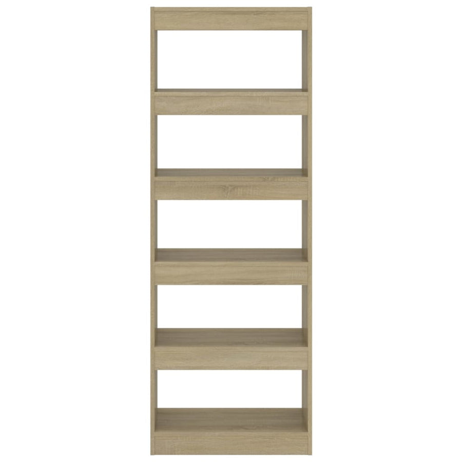 Boekenkast/Kamerscherm 60X30X66 Cm Spaanplaat Sonoma Eiken Bruin