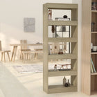Boekenkast kamerscherm 60x30x166 cm spaanplaat sonoma eiken