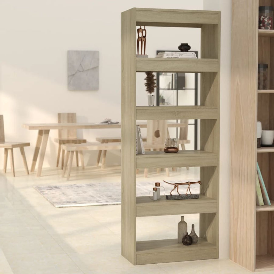 Boekenkast/Kamerscherm 60X30X66 Cm Spaanplaat Sonoma Eiken Bruin