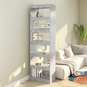 Boekenkast kamerscherm 60x30x198 cm betongrijs