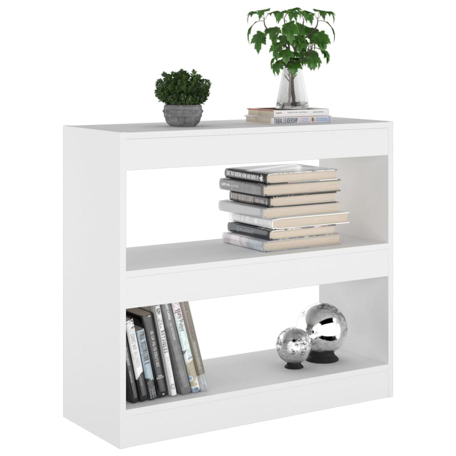 Boekenkast/Kamerscherm 80X30X72 Cm Wit