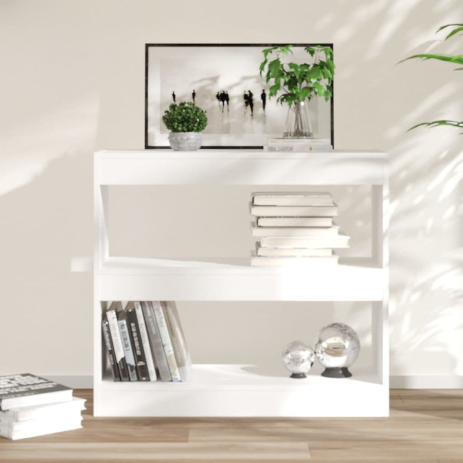 Boekenkast/Kamerscherm 80X30X72 Cm Wit