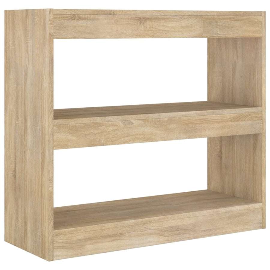 Boekenkast/Kamerscherm 80X30X72 Cm Kleurig Sonoma eiken