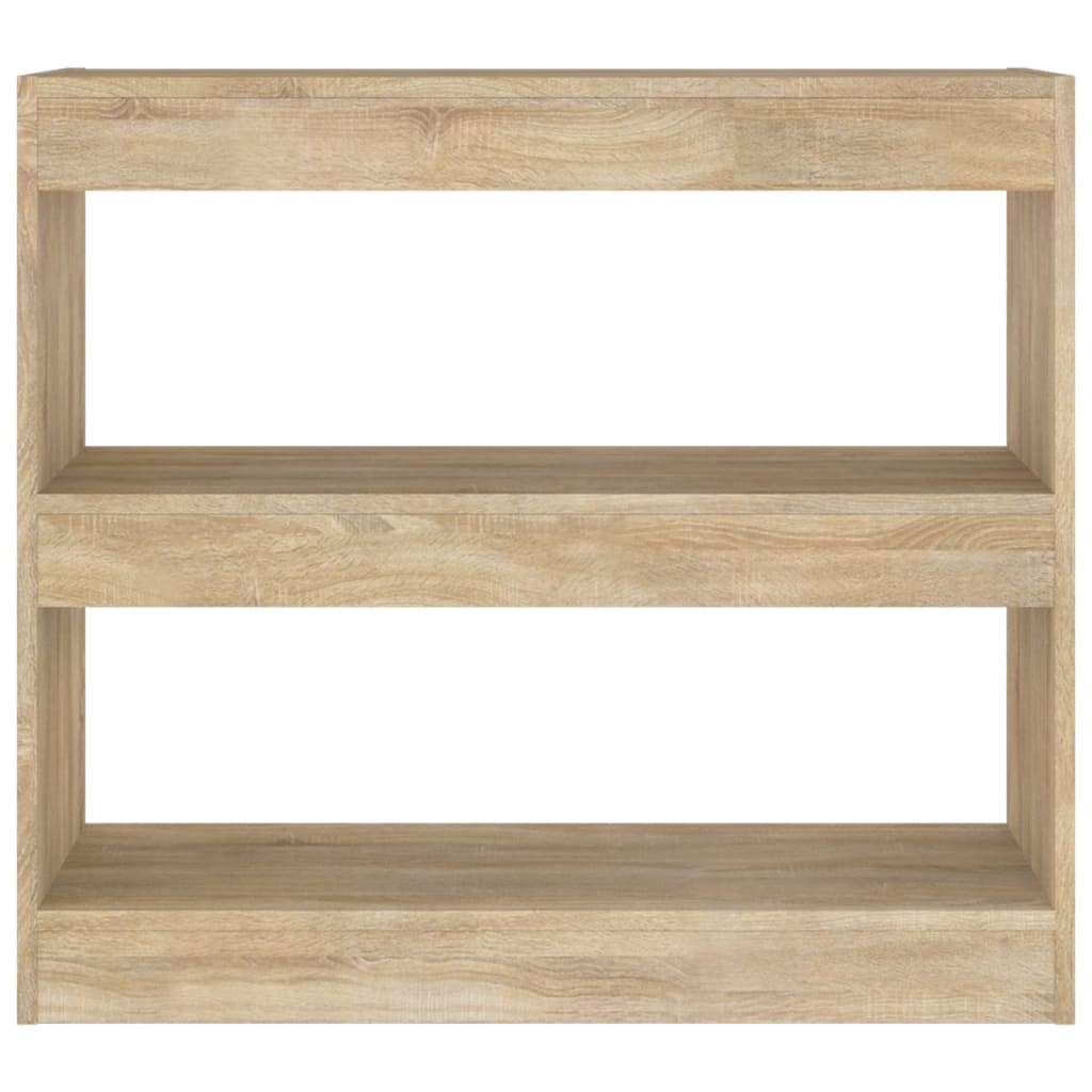Boekenkast/Kamerscherm 80X30X72 Cm Kleurig Sonoma eiken