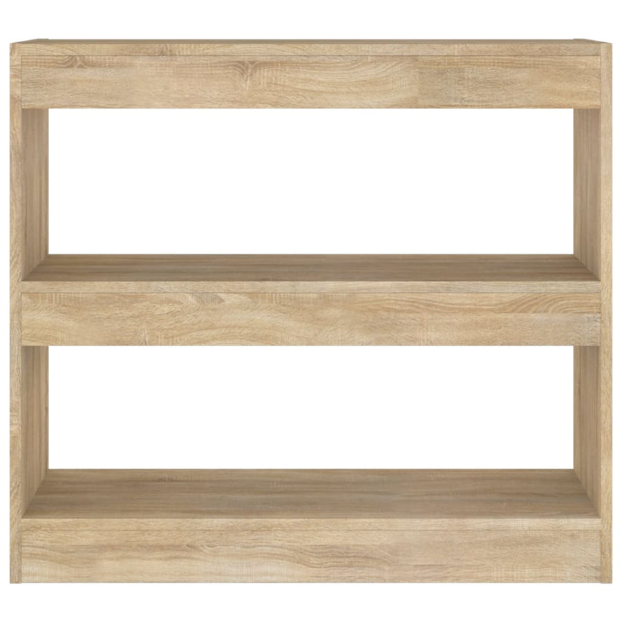 Boekenkast/Kamerscherm 80X30X72 Cm Kleurig Sonoma eiken