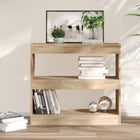 Bookcase / room divider 80x30x72 cm Sonoma oak