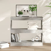 Boekenkast kamerscherm 80x30x72 cm betongrijs