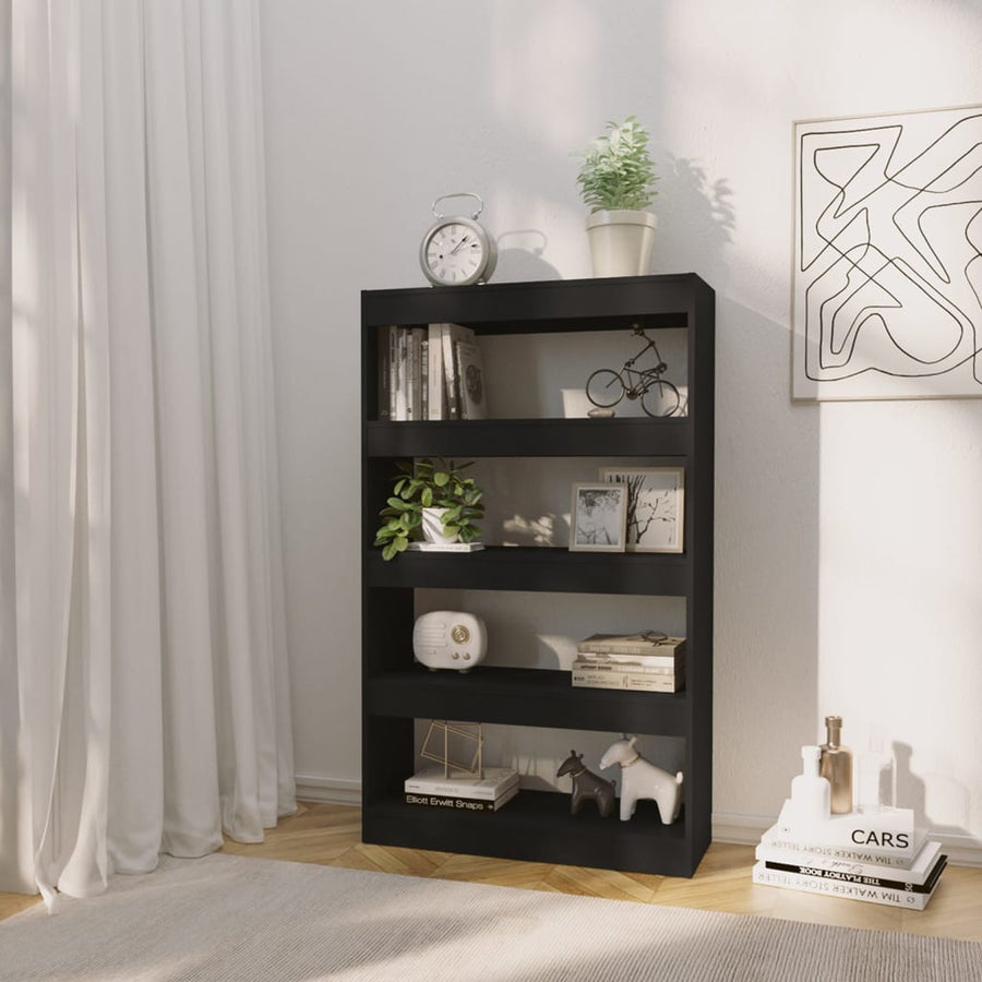 Boekenkast/Kamerscherm 80X30X35 Cm Spaanplaat Zwart