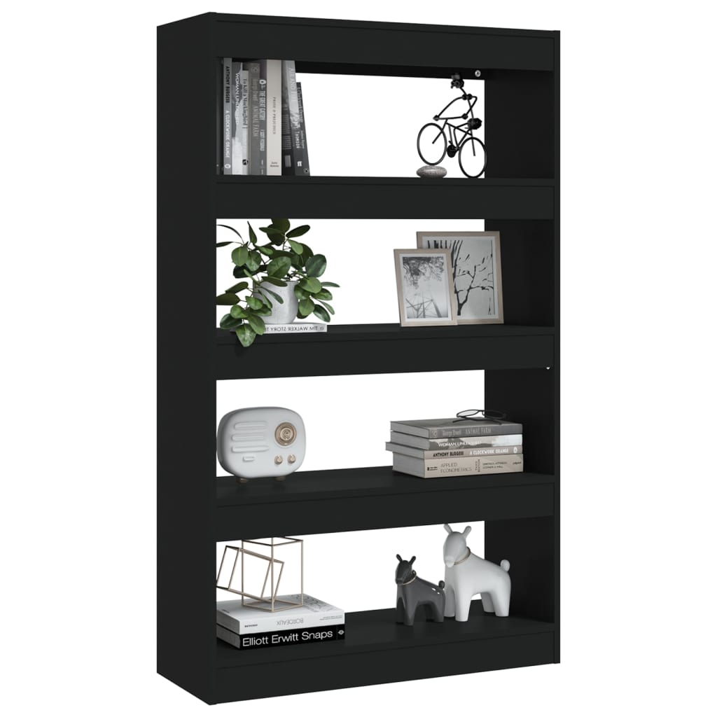 Boekenkast/Kamerscherm 80X30X35 Cm Spaanplaat Zwart