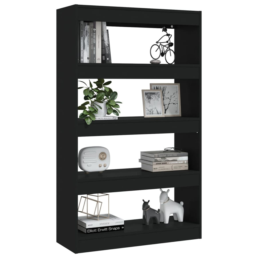 Boekenkast/Kamerscherm 80X30X35 Cm Spaanplaat Zwart