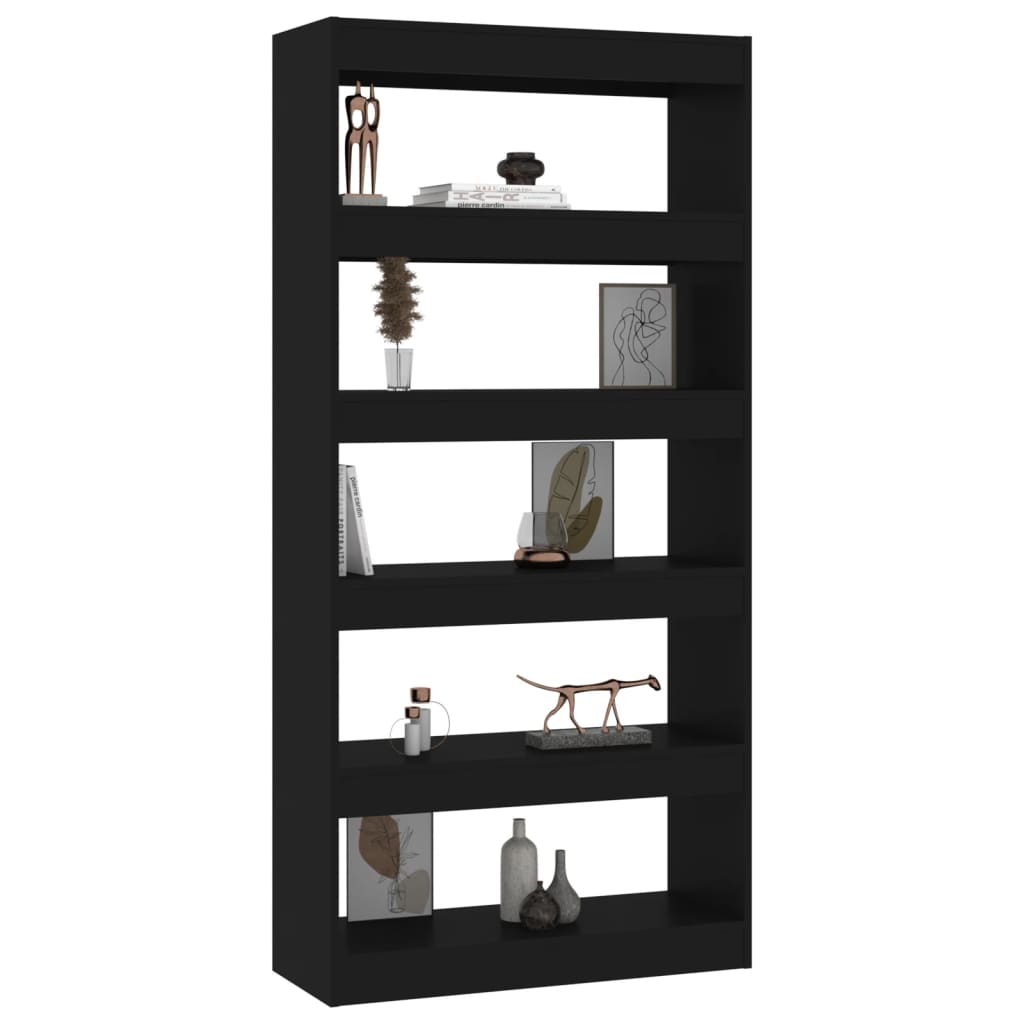 Boekenkast/Kamerscherm 80X30X66 Cm Spaanplaat Zwart