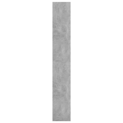Boekenkast/kamerscherm 80x30x198 cm spaanplaat betongrijs Betongrijs