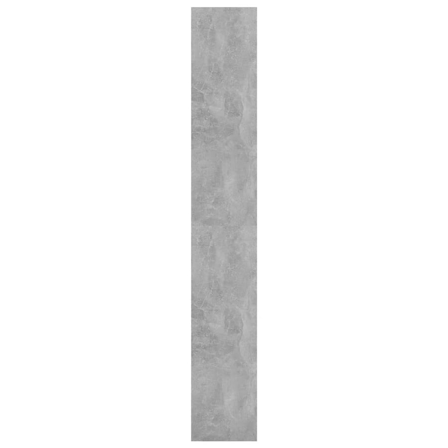 Boekenkast/kamerscherm 80x30x198 cm spaanplaat betongrijs Betongrijs