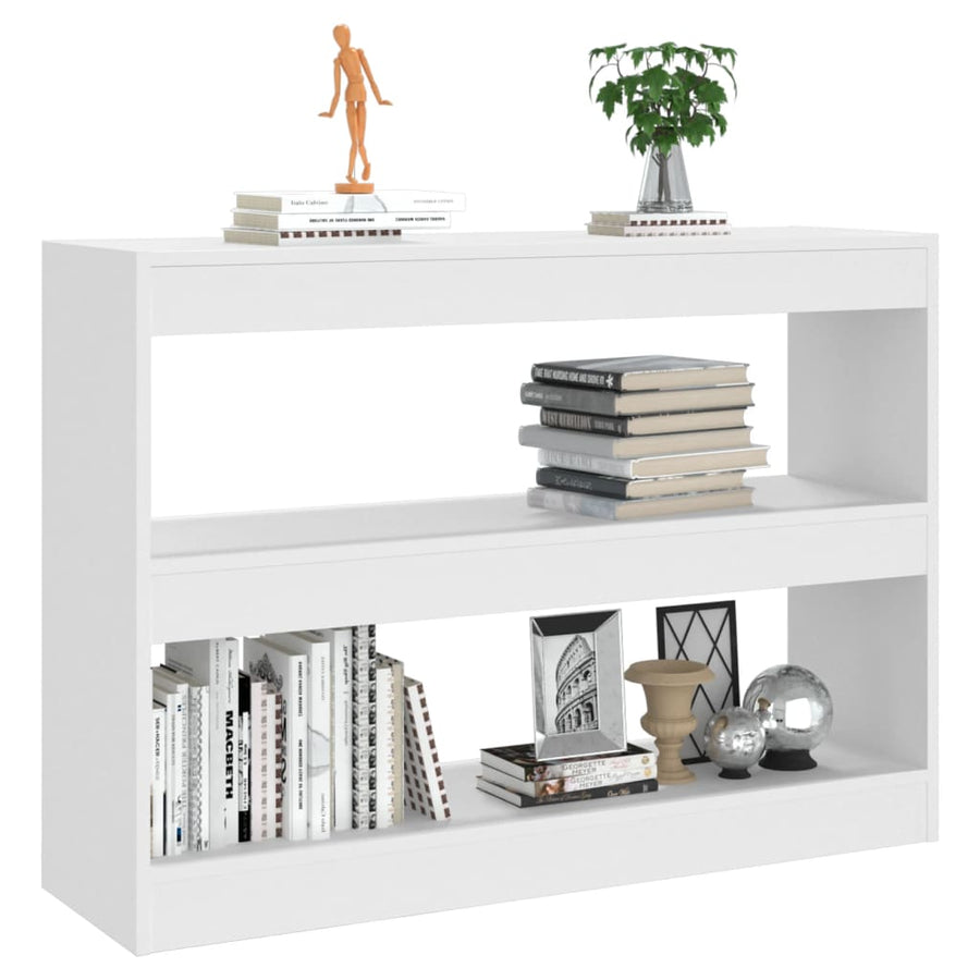 Boekenkast/Kamerscherm 00X30X72 Cm Wit