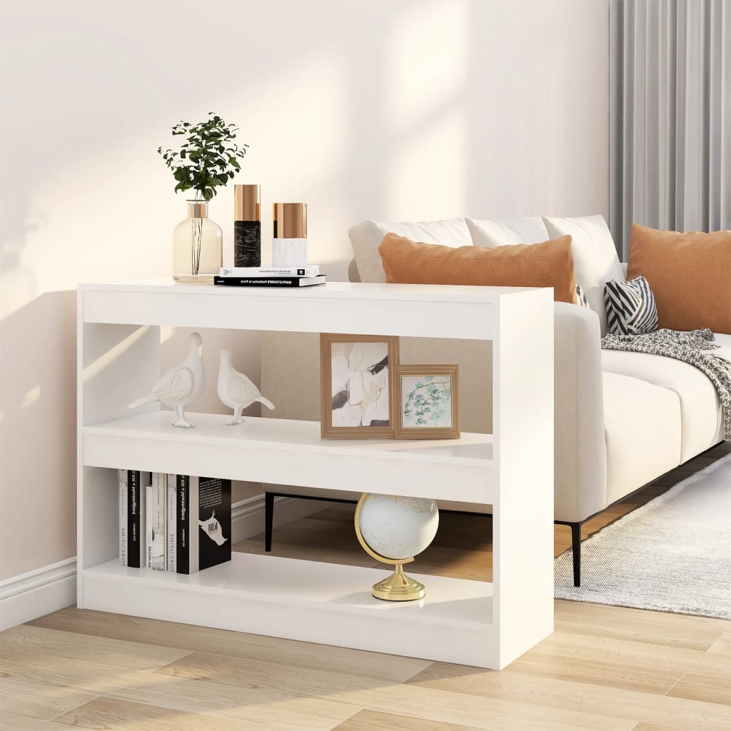 Boekenkast/Kamerscherm 00X30X72 Cm Wit