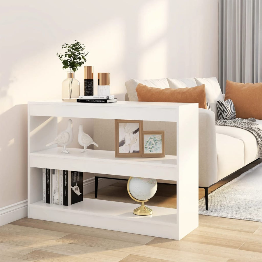 Boekenkast/Kamerscherm 00X30X72 Cm Wit