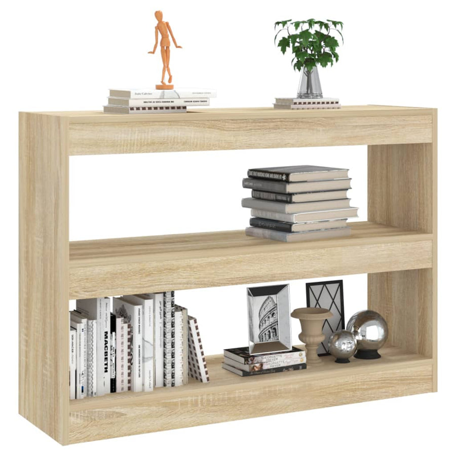 Boekenkast/Kamerscherm 00X30X72 Cm Kleurig Sonoma eiken