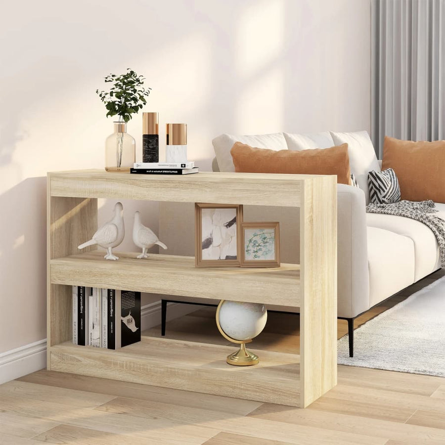 Boekenkast/Kamerscherm 00X30X72 Cm Kleurig Sonoma eiken