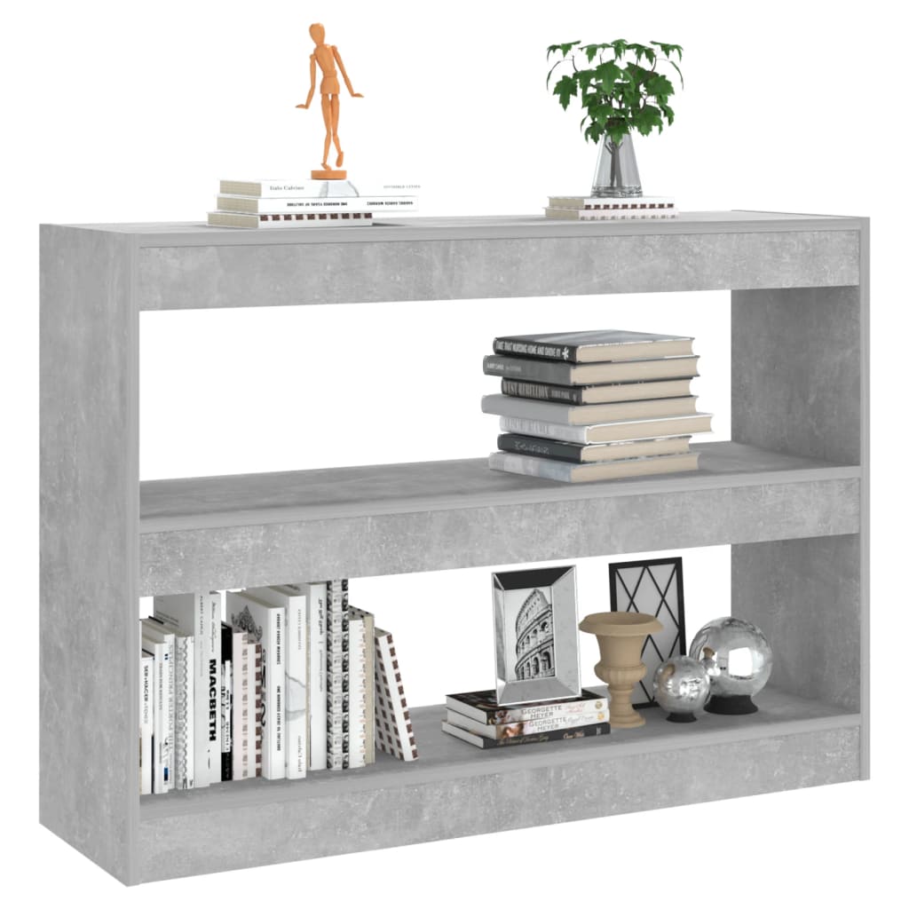 Boekenkast/Kamerscherm 00X30X72 Cm Betongrijs