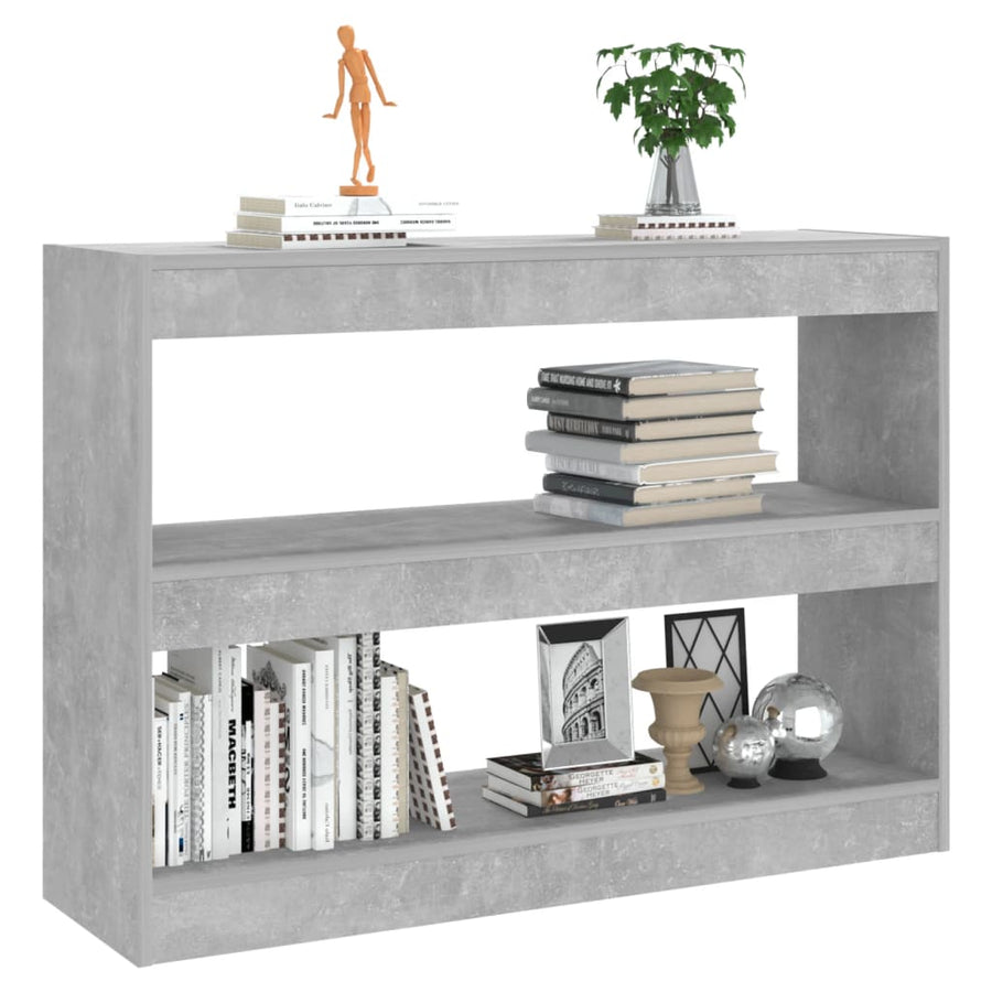 Boekenkast/Kamerscherm 00X30X72 Cm Betongrijs