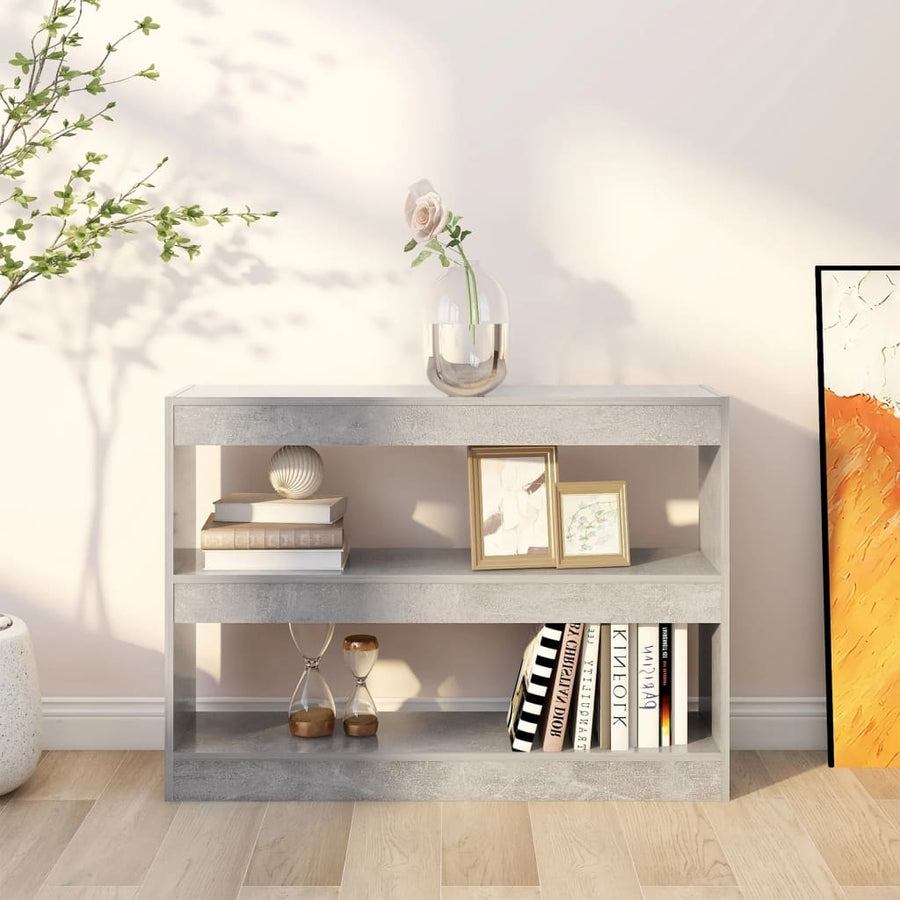 Boekenkast/Kamerscherm 00X30X72 Cm Betongrijs