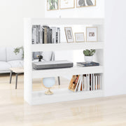 Boekenkast kamerscherm 100x30x103 cm wit