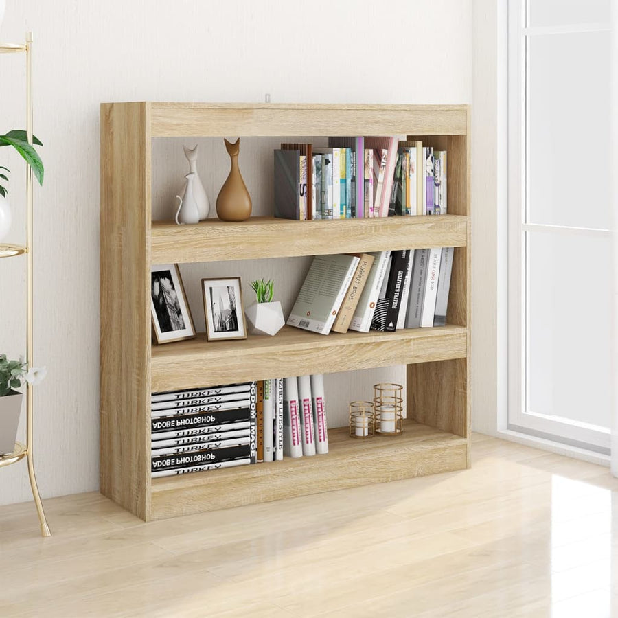 Boekenkast/Kamerscherm 100X30X103 Cm Kleurig Sonoma eiken