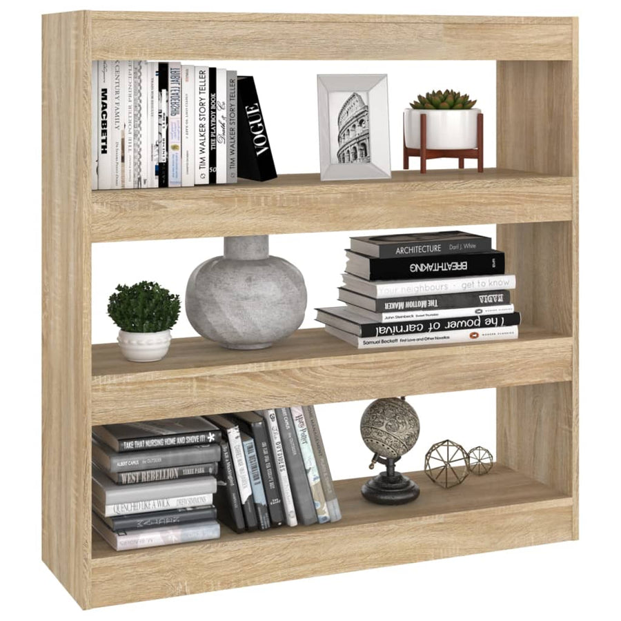 Boekenkast/Kamerscherm 100X30X103 Cm Kleurig Sonoma eiken