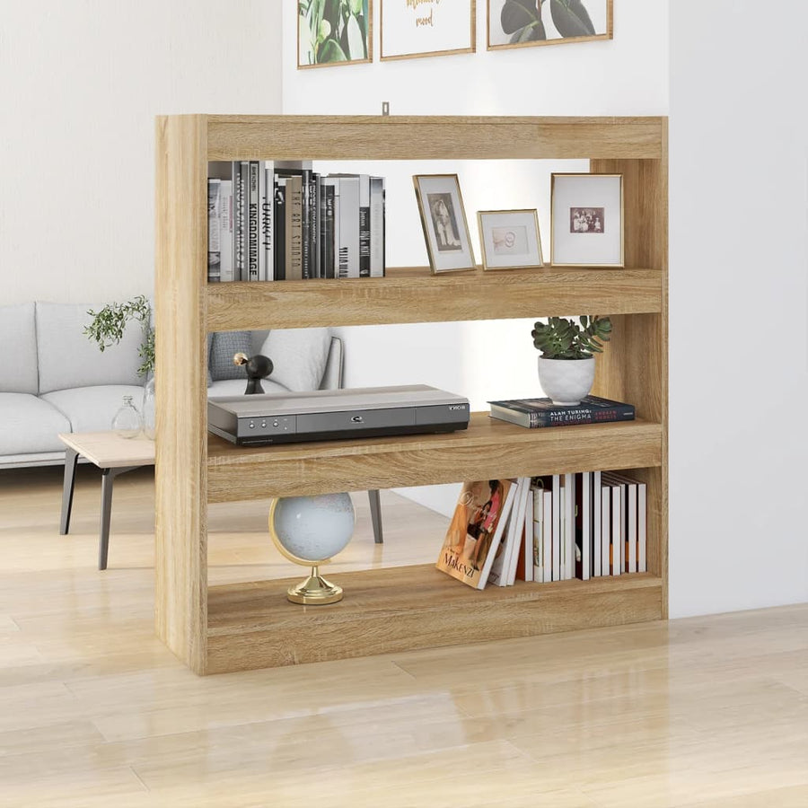 Boekenkast/Kamerscherm 100X30X103 Cm Kleurig Sonoma eiken