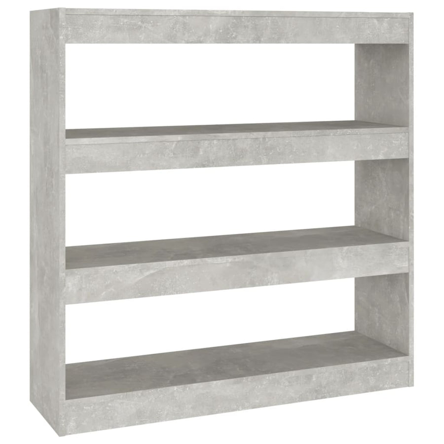 Boekenkast/kamerscherm 100x30x103 cm betongrijs Betongrijs