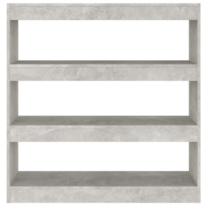 Boekenkast/kamerscherm 100x30x103 cm betongrijs Betongrijs
