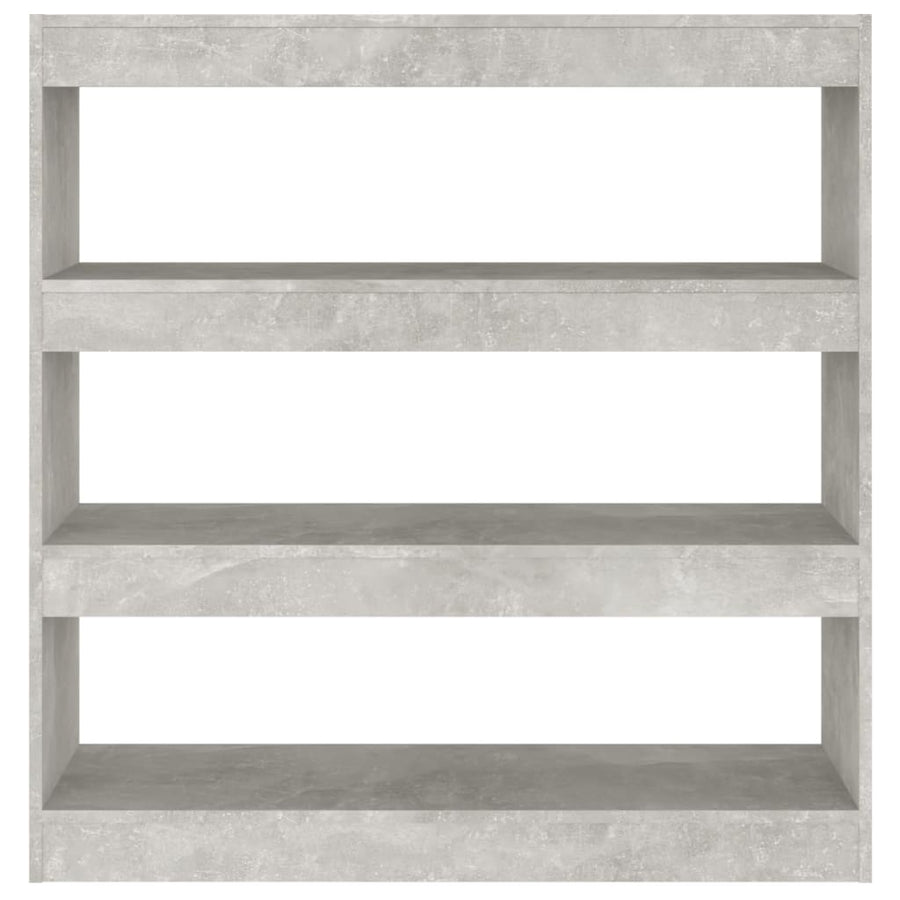 Boekenkast/kamerscherm 100x30x103 cm betongrijs Betongrijs