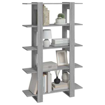 Boekenkast/Kamerscherm 00X30X60 Cm Eikenkleurig Grijs sonoma