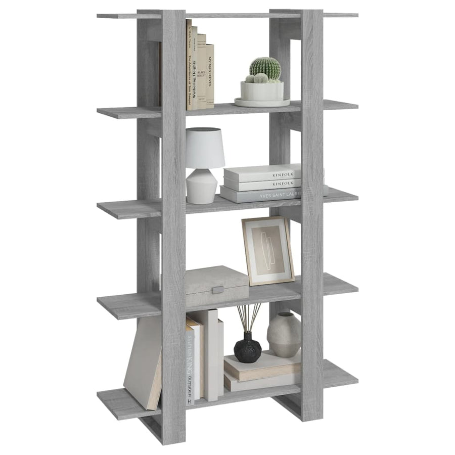 Boekenkast/Kamerscherm 00X30X60 Cm Eikenkleurig Grijs sonoma