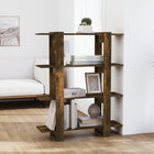Bookcase/room divider 100x30x123.5 cm smoked oak-coloured
