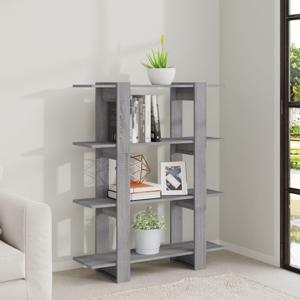 Boekenkast/Kamerscherm 00X30X23,5 Cm Eiken Grijs sonoma