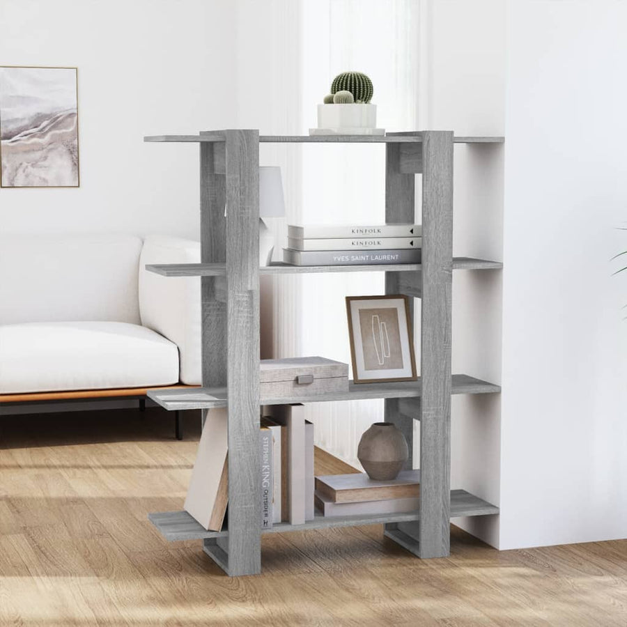 Boekenkast/Kamerscherm 00X30X23,5 Cm Eiken Grijs sonoma