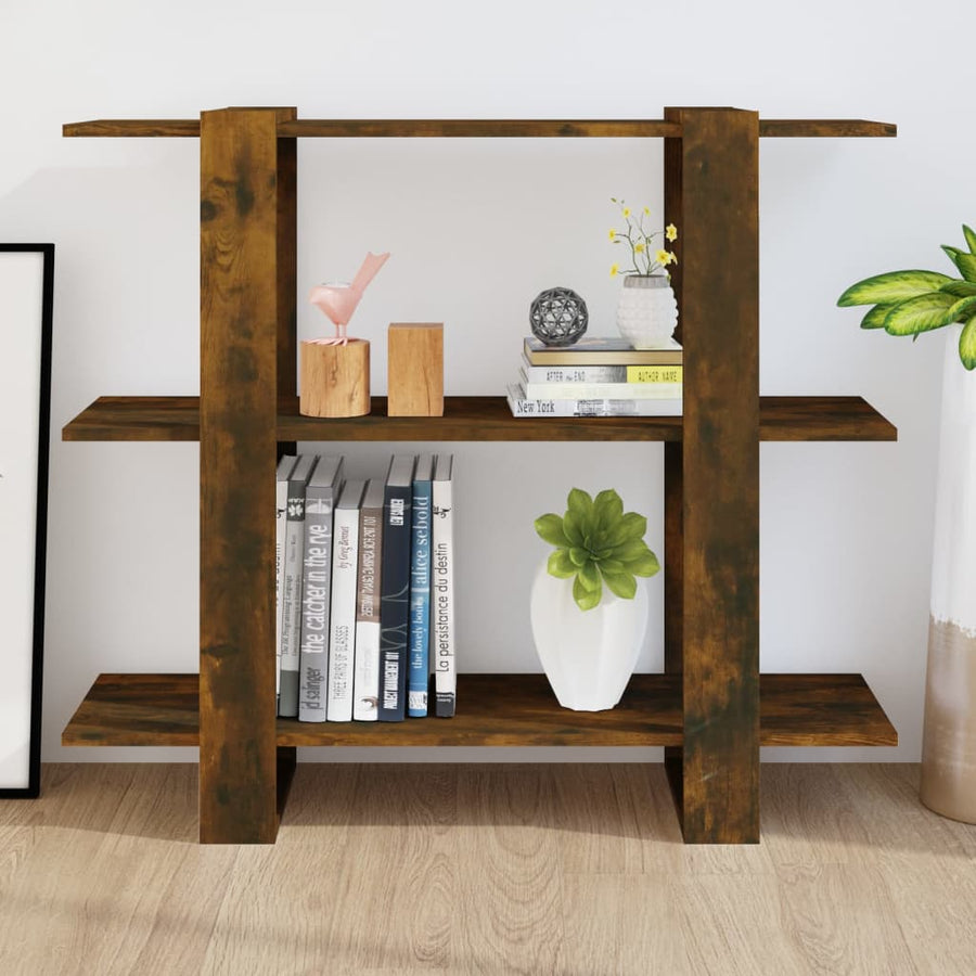 Boekenkast/Kamerscherm 00X30X87 Cm Kleurig Gerookt eiken