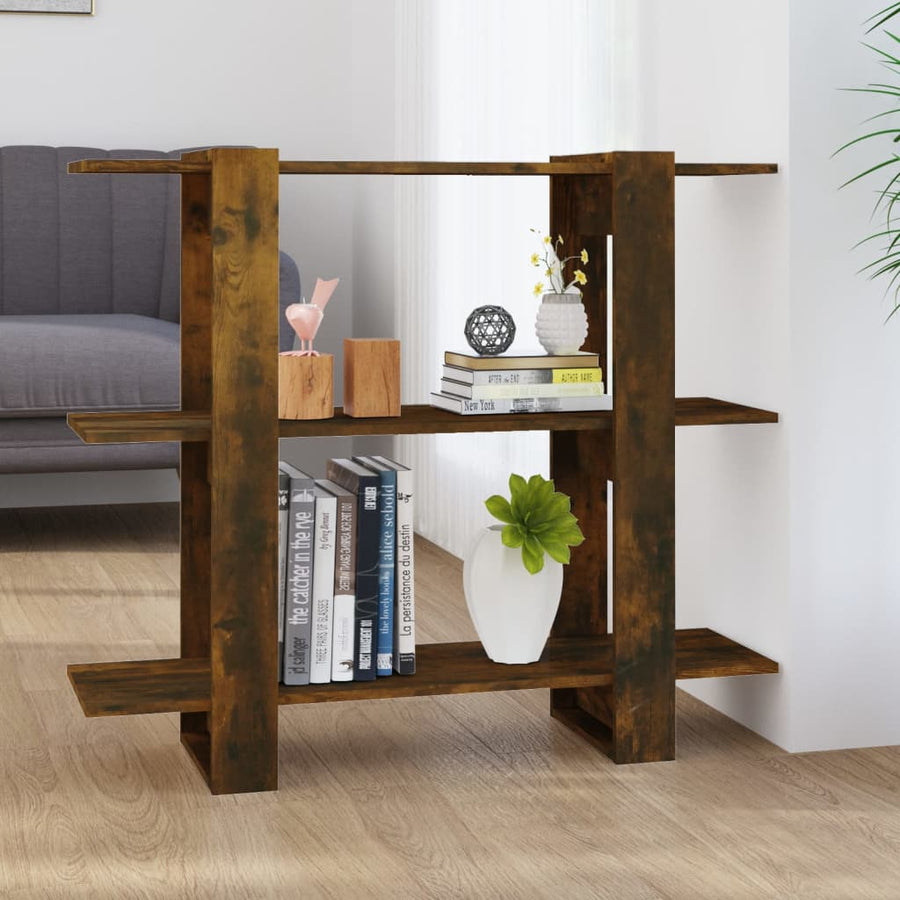 Boekenkast/Kamerscherm 00X30X87 Cm Kleurig Gerookt eiken